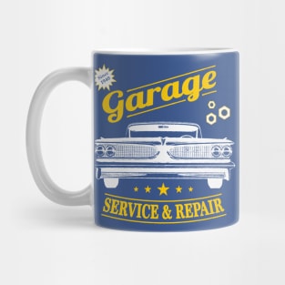 Classic car garage Mug